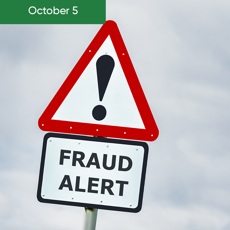 Fraud alert webinar October 5