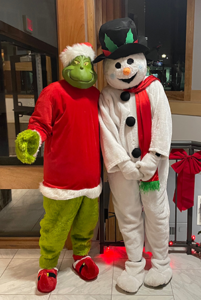 the grinch and frosty the snowman